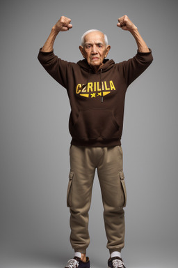 Venezuelan elderly male with  brown hair