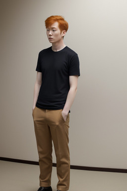 South korean adult male with  ginger hair