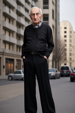 Armenian elderly male with  black hair