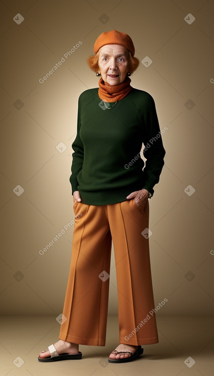 Algerian elderly female with  ginger hair