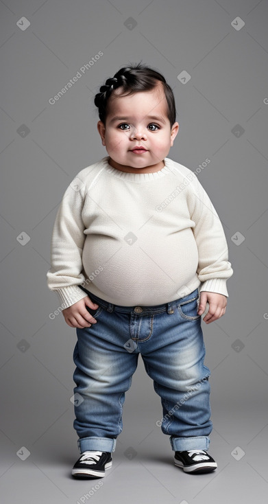 Brazilian infant boy with  white hair