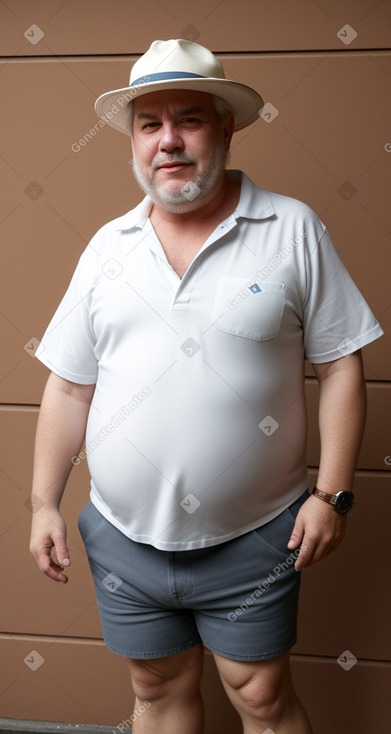 Argentine middle-aged male with  white hair