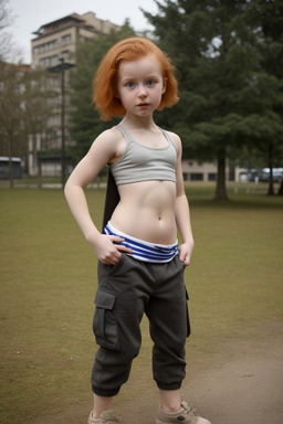 Slovak infant girl with  ginger hair