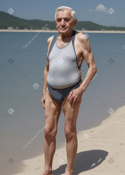 Romanian elderly male with  gray hair