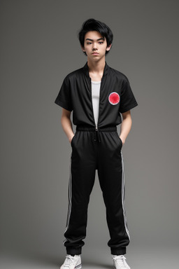 Japanese teenager boy with  black hair