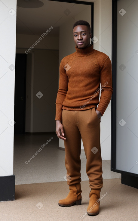 Ghanaian adult male with  ginger hair