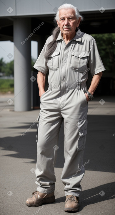 Elderly male with  gray hair