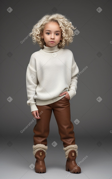 Child female with  white hair