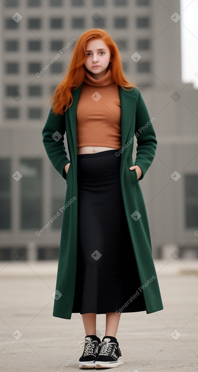 Bahraini teenager girl with  ginger hair