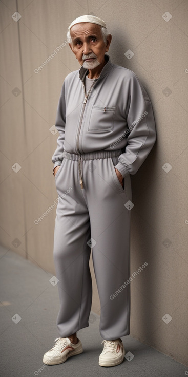 Omani elderly male with  gray hair