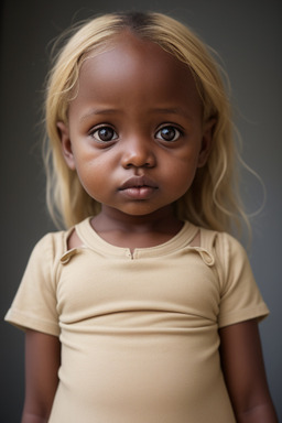 Ethiopian infant girl with  blonde hair