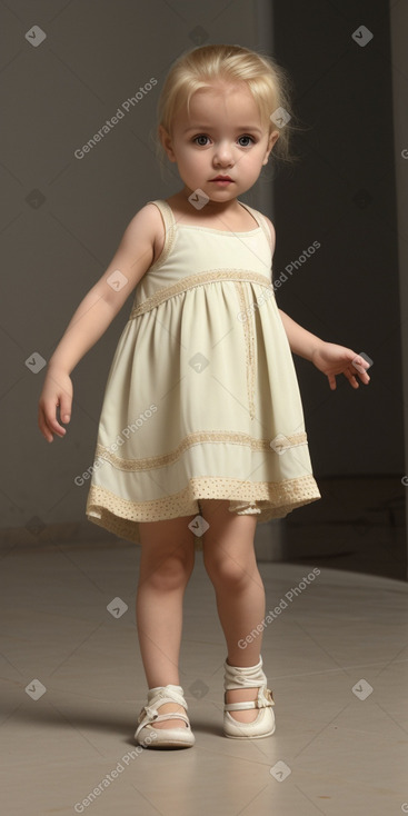 Algerian infant girl with  blonde hair