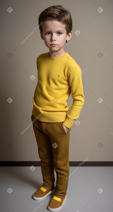 Dutch child boy with  brown hair