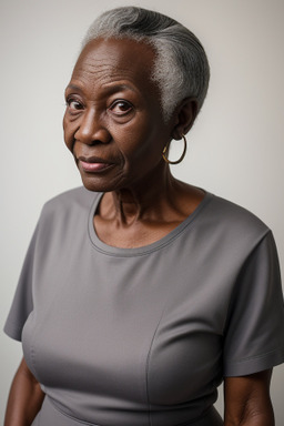 Ghanaian elderly female with  gray hair