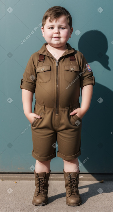 Slovak child boy with  brown hair