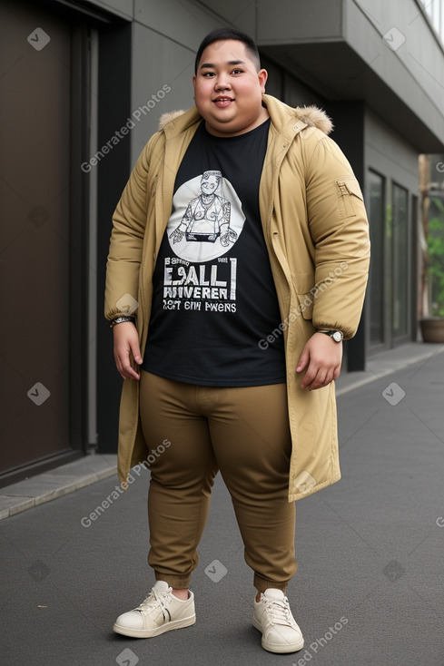 Thai young adult male with  blonde hair