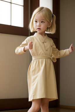 Japanese child female with  blonde hair