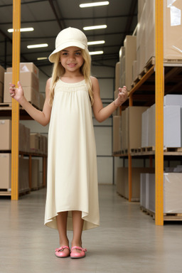 Bahraini child female with  blonde hair