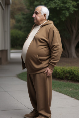 Iranian elderly male with  brown hair