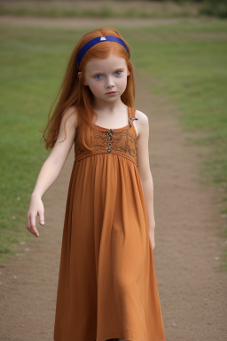 Slovak child female with  ginger hair