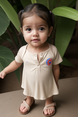 Costa rican infant girl 