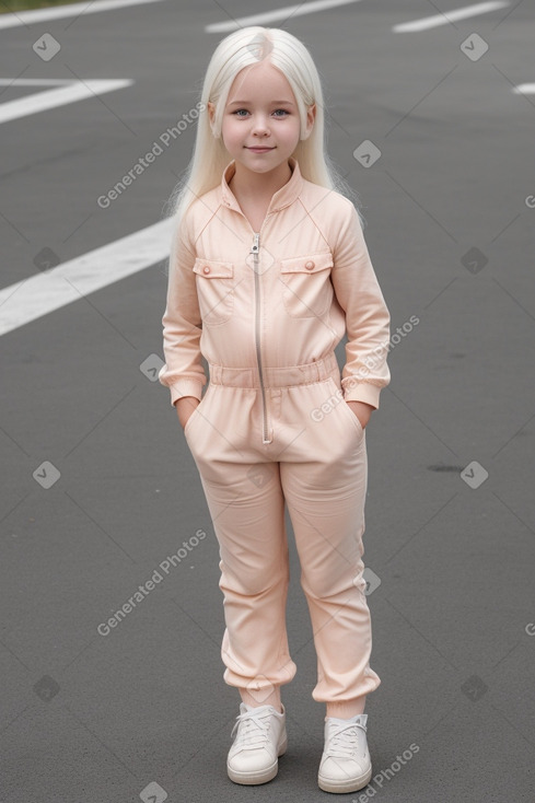 Child female with  white hair