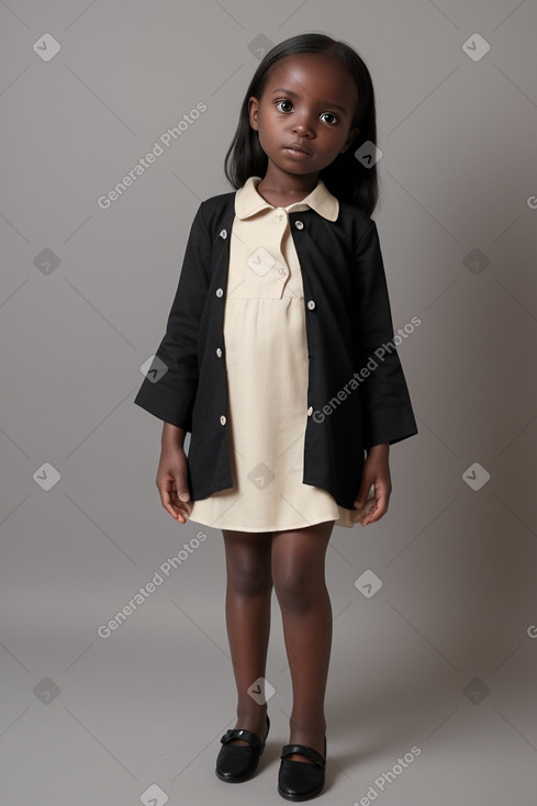 Malian infant girl with  black hair