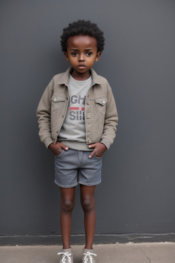 Ethiopian child boy with  gray hair