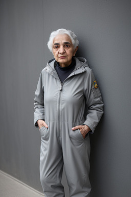 Iranian elderly female with  gray hair