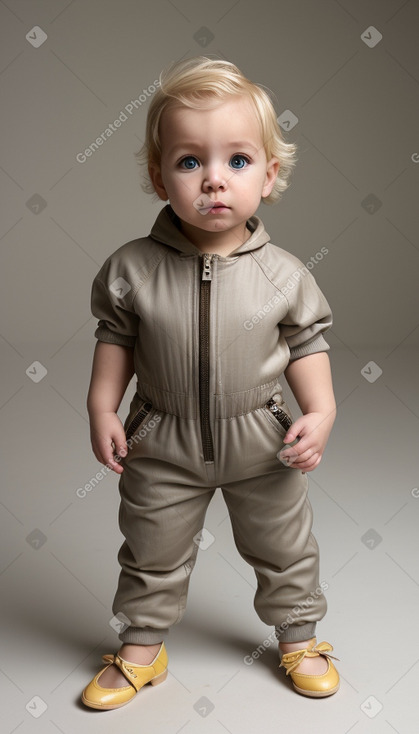 Romanian infant boy with  blonde hair