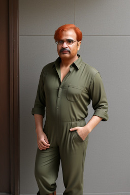 Pakistani middle-aged male with  ginger hair