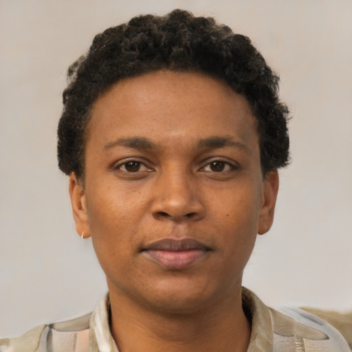 Neutral latino young-adult male with short  brown hair and brown eyes