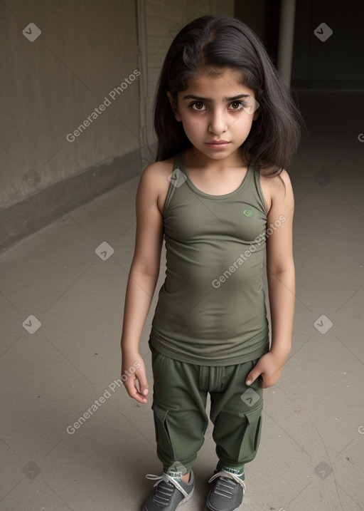 Iraqi child girl with  gray hair