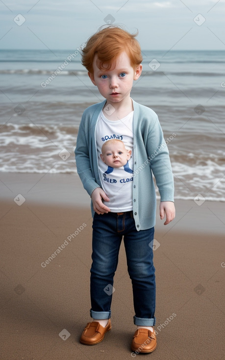 Slovenian infant boy with  ginger hair