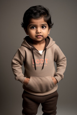 Indian infant boy with  brown hair