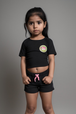 Ecuadorian infant girl with  black hair