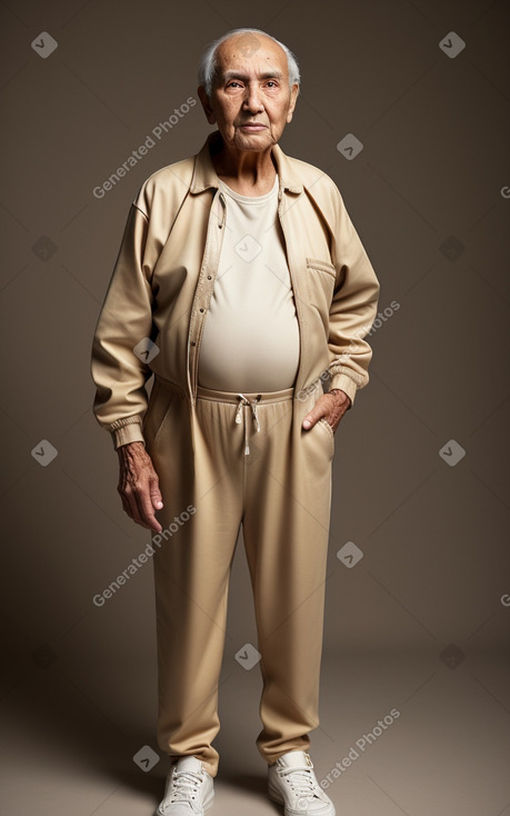 Elderly male with  brown hair