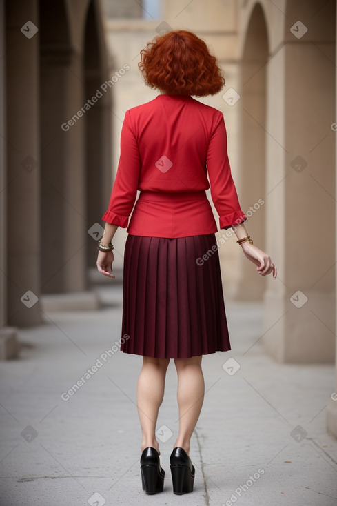 Yemeni middle-aged female with  ginger hair