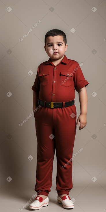 Algerian child boy with  brown hair