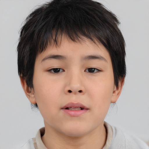 Neutral asian young-adult male with medium  brown hair and brown eyes