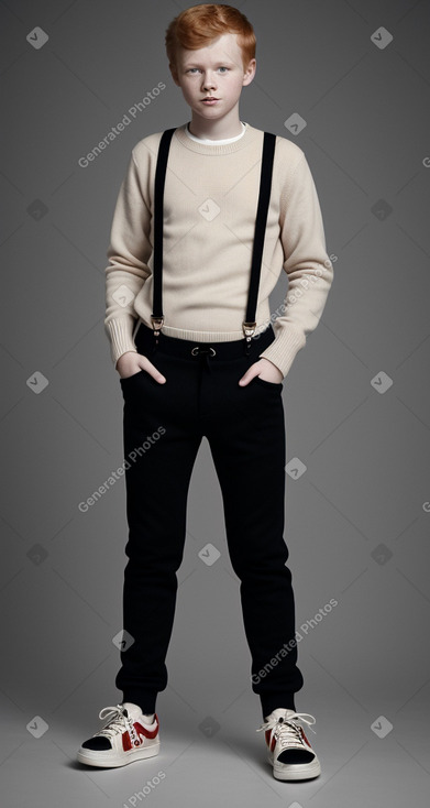 Norwegian teenager boy with  ginger hair