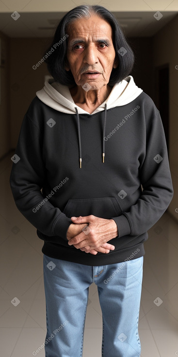 Kuwaiti elderly male with  black hair