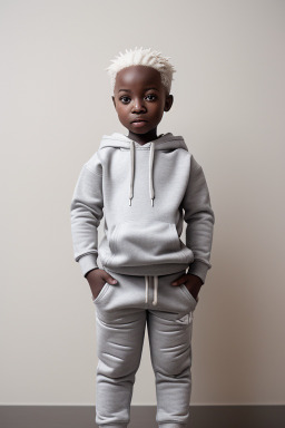 Ghanaian infant boy with  white hair