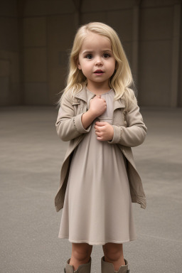 Portuguese infant girl with  blonde hair