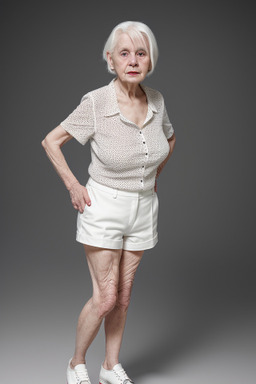 Elderly female with  white hair