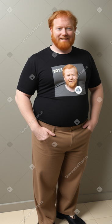 Belgian 45 years male with  ginger hair