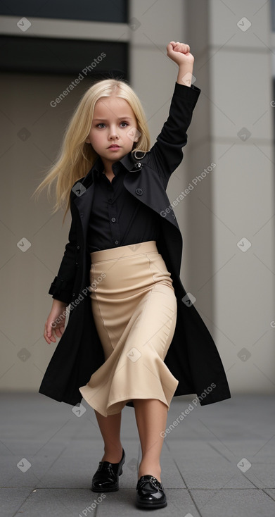 Swiss child girl with  blonde hair