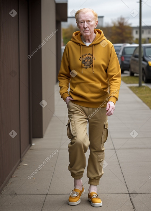 Elderly male with  ginger hair