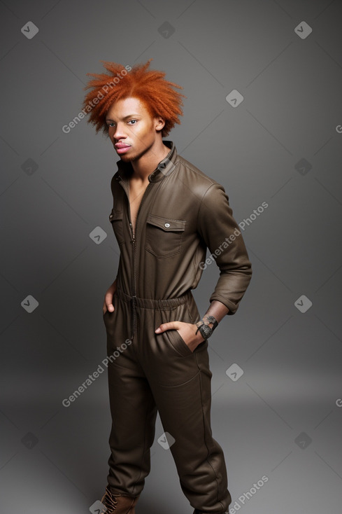 African american adult male with  ginger hair