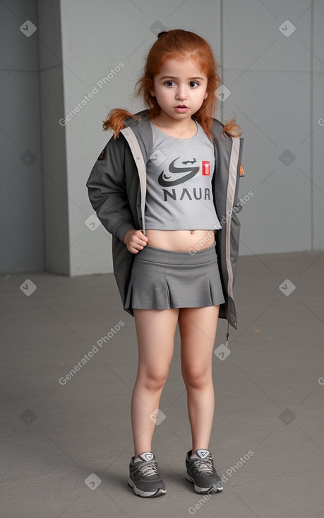 Emirati infant girl with  ginger hair